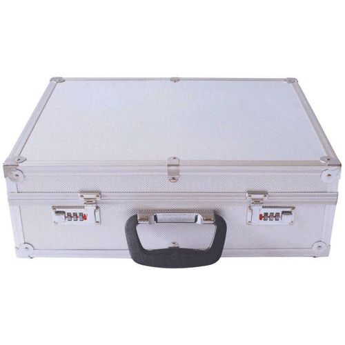 Aluminium koffer met voorgesneden schuimrubber, Totale inhoud: 7 L, Max. belasting: 10 kg, Waterdicht: nee