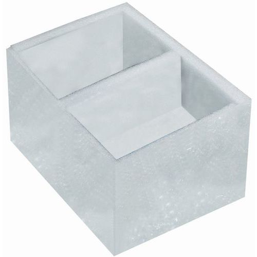 Plaat schuim, Dikte: 100 mm, Materiaal: Polyethyleen, Breedte: 600 mm, Lengte: 600 mm, Model: Klassiek