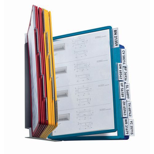 Support mural Vario - Pochettes assorties A4 - Durable Support mural Vario - Pochettes assorties A4 - Durable