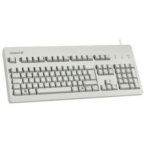 Mechanisch toetsenbord met snoer Cherry G80-3000 lichtgrijs azerty