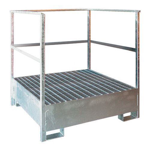 Verticale metalen opvangbak - 220 en 440 l - Sameto Technifil