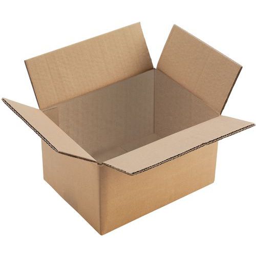 Caisse carton recyclée - Double cannelure - Manutan Expert
