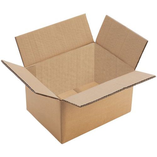 Caisse carton recyclée - Double cannelure - Manutan Expert