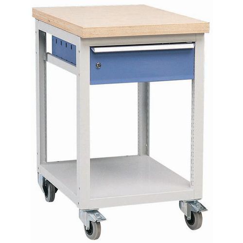 Établi mobile Modul - 1 tablette, 1 tiroir