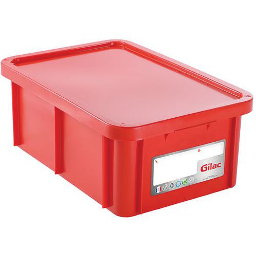 Stapelbare bak met deksel - Lengte 595 mm - 35 tot 55 l - Gilac