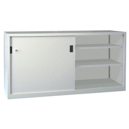 Armoire à monter porte coulissante - Basse - L 180 cm - Manutan Expert