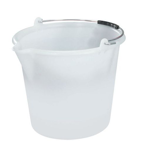 Emmer wit met schenktuit - 12 tot 18 l Emmer wit met schenktuit - 12 tot 18 l