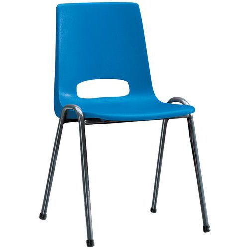 Chaise coque plastique - Bleu