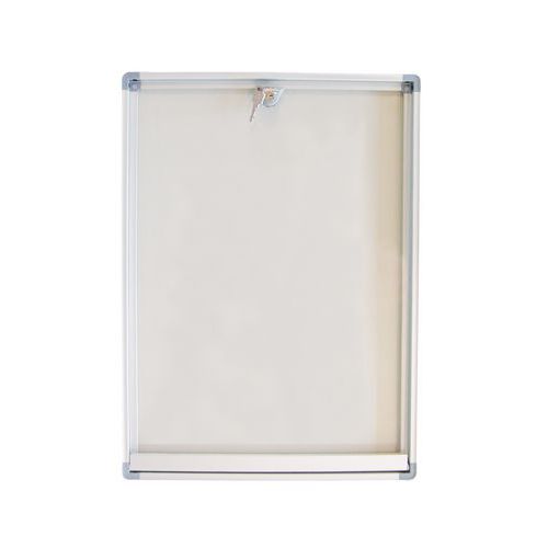 Vitrine d'intérieur Phoenix - Fond aluminium - Porte en plexiglass