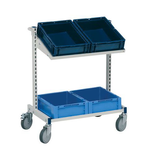 Verrijdbare bijzettafel ATS, Max. belasting: 150 kg, Aantal laden: 0, Breedte: 69.5 cm, Diepte: 45 cm