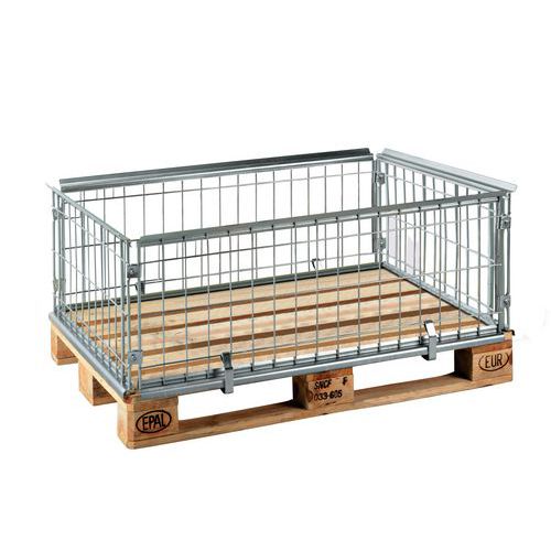 Palletkist verzinkt staaldraad - inklapbaar Palletkist verzinkt staaldraad - inklapbaar