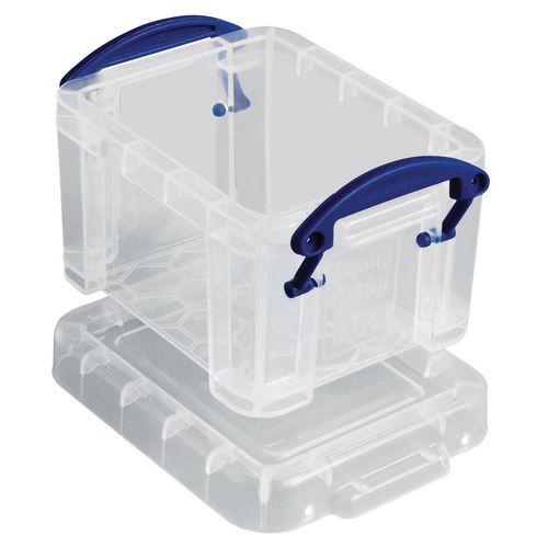 Opbergbak - Lengte 90 mm - 0,07 tot 0,14 liter - Transparant model - Set van 5 Opbergbak - Lengte 90 mm - 0,07 tot 0,14 liter - Transparant model - Set van 5