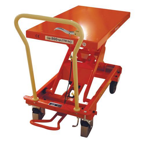 Mobiele heftafel Bishamon, Max. belasting: 800 kg, Max. hoogte plateau: 998 mm