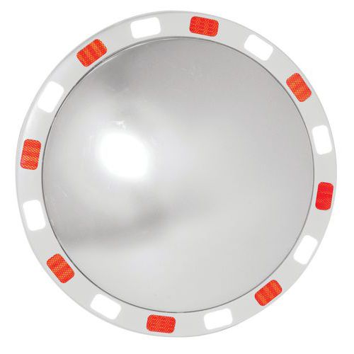 Miroir de sécurité rond - Voie privée - Vision 90° - Manutan Expert