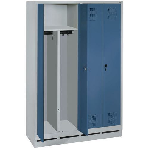 Garderobekast XL - 1 en 2 kolommen breedte 600 mm - Op voet - CP