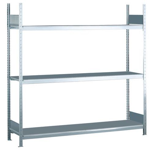 Rayonnage grande largeur Easy-Fix Plus - Tablette galva - Schulte