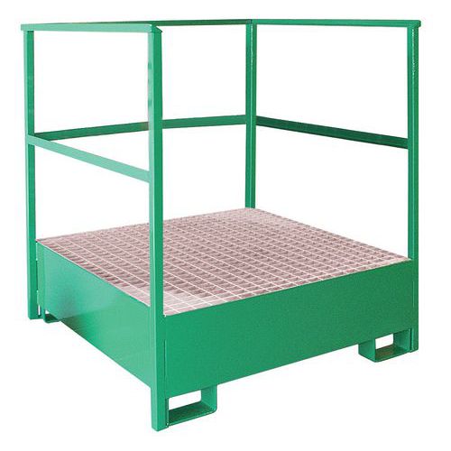 Verticale metalen opvangbak - 220 en 440 l - Sameto Technifil