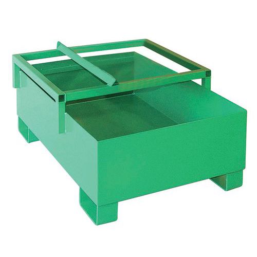 Bac de rétention en acier horizontal - 220 L - Sameto Technifil
