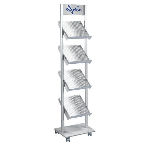 Présentoir mobile pour brochures Rico