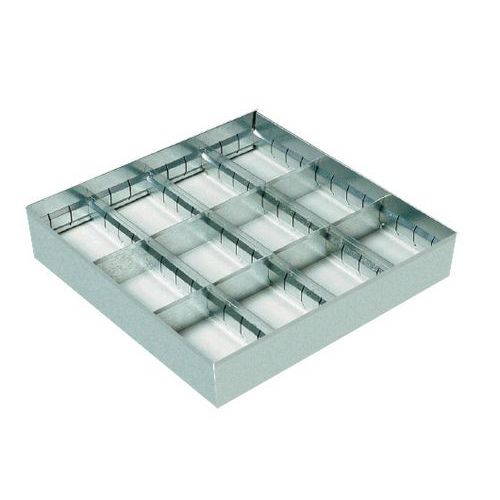 Kit de compartimentage pour tiroir - Acier - 12 compartiments
