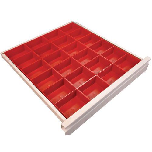 Kit de compartimentage pour tiroir - Plastique - 12 bacs
