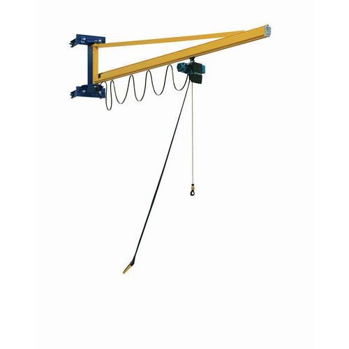 Potence murale à flèche triangulée + palan DC- Force 80 à 500 kg