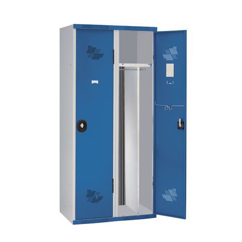 Garderobekast 2 kolommen Seamline Optimum® - kolombreedte 300 mm - op sokkel - Acial