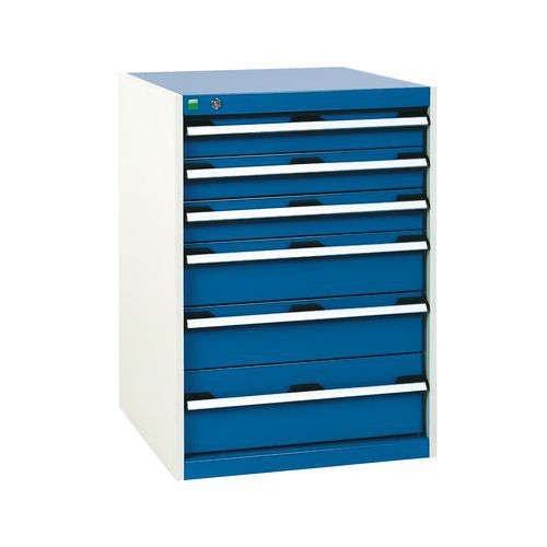 Werkplaatsladekast Bott SL-66, Max. belasting: 1500 kg, Materiaal: Staal, Totale hoogte: 900 mm