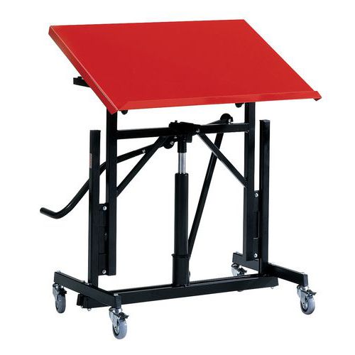 Desserte mobile avec plateau inclinable - Global