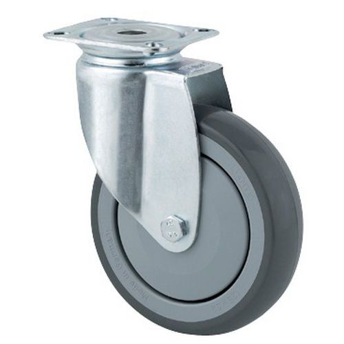 Roulette pivotante à platine - Force 40 à 100 kg