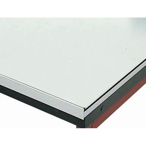Paillasse de laboratoire modulaire - Verre émaillé - Avec dosseret
