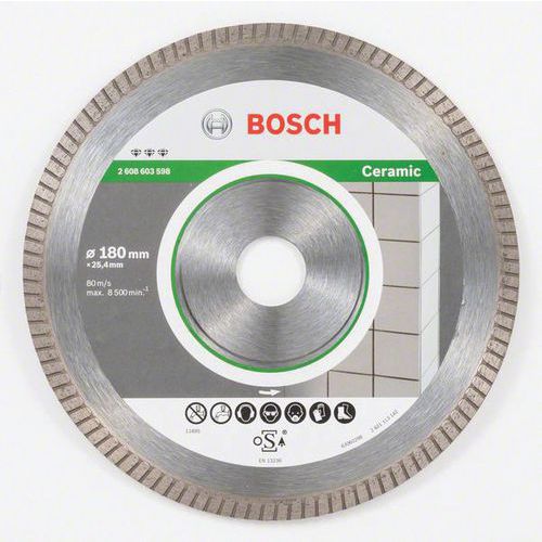 Diamantdoorslijpschijf Turbo 180 x 22,23 x 1,6 x 7 mm - Bosch
