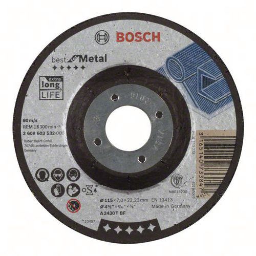 Afbraamschijf gebogen Metal A 2430 T - Bosch