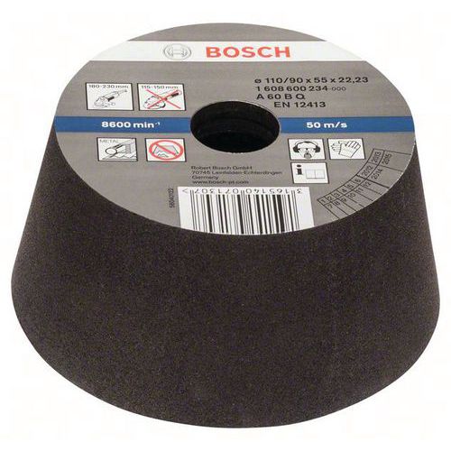 Schuurkom Conisch metaal/gietijzer 90x110x55 mm, M36 - Bosch