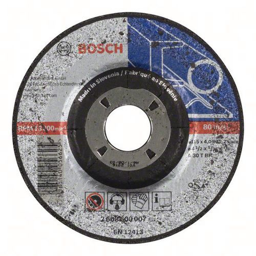Afbraamschijf gebogen Expert for Metal A 30 T, Diameter slijpsteen: 115 mm, Dikte slijpsteen: 4 mm