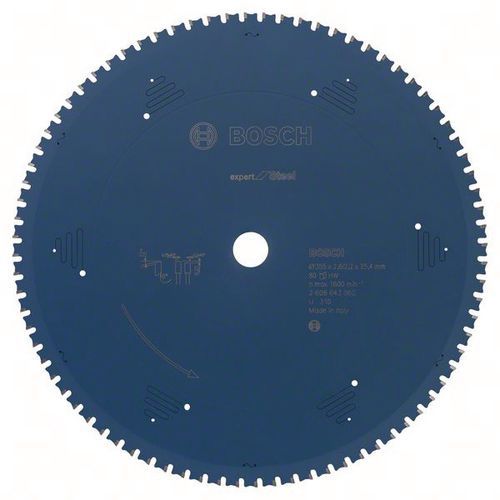 Cirkelzaagblad Expert for Steel, Asgat Ø: 25.4 mm, Ø: 35.5 cm, Aantal tanden: 80, Type nr.: 2608643062