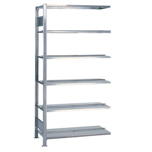 Rayonnage Aristo-Clip - Profondeur 600 mm - Double accès - Schulte