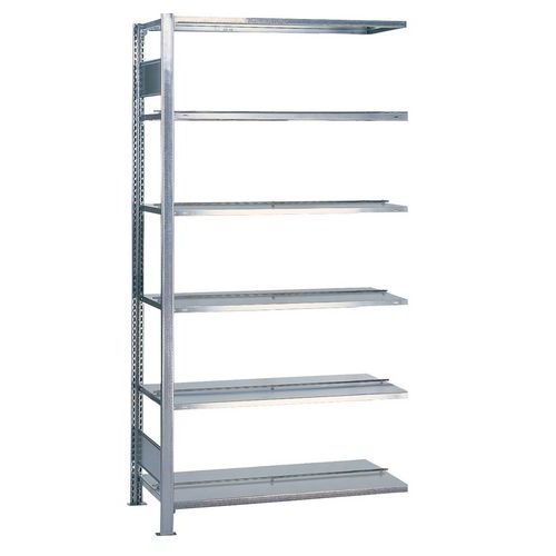 Rayonnage Aristo-Clip - Profondeur 600 mm - Double accès - Schulte