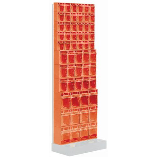 Rek met kantelbakken Madia - Hoogte 175 cm - 11 rijen Rek met kantelbakken Madia - Hoogte 175 cm - 11 rijen