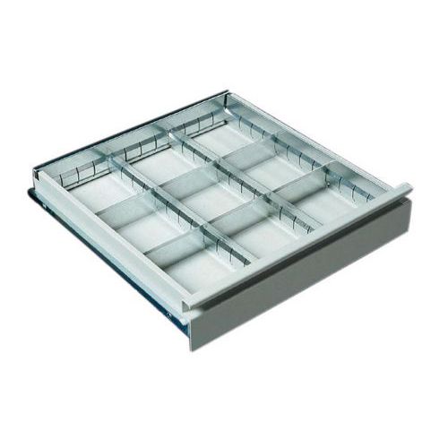 Kit de compartimentage pour tiroir - Acier - 9 compartiments