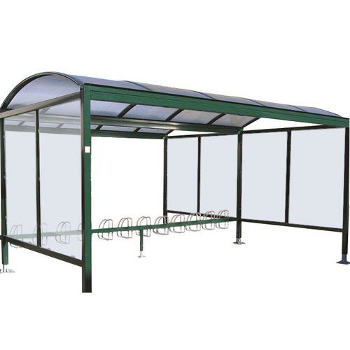 Fietsenstalling Giant - module met glazen wand - enkelzijdig