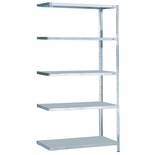 Open stelling van plaatstaal Quick-Fix Plus - Hoogte 2000 mm - Breedte 1000 mm - Schulte