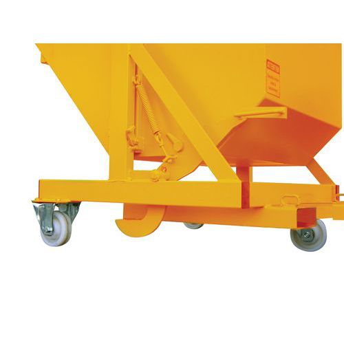 Benne basculante sur pivot Eco GIO - Avec roulettes - 685 L à 1370 L