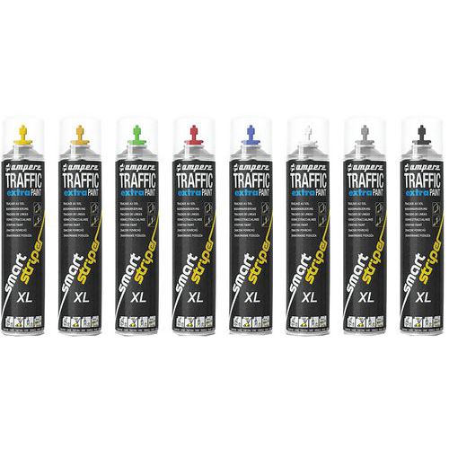 Lot de 6 aérosols Traffic Extra Paint XL 750 ml - Ampère