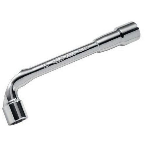 Clés à pipe débouchées polies 6/12 pans en mm