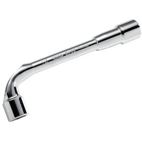 Clés à pipe débouchées polies 6/6 pans en mm