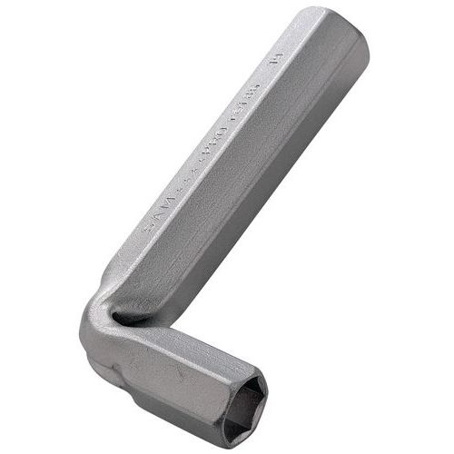 Buissleutel gebogen in mm, Lengte: 94 mm, Type nr.: 86-9, Max. spancapaciteit: 9 mm, Breedte kop: 9 mm