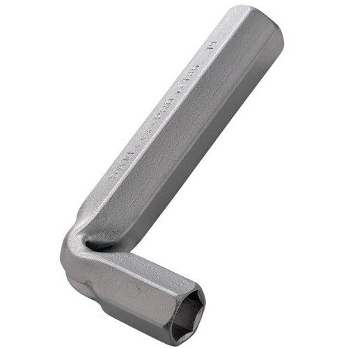 Buissleutel gebogen in mm, Lengte: 125 mm, Type nr.: 86-15, Max. spancapaciteit: 15 mm, Breedte kop: 15 mm
