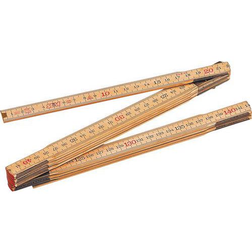 Plooimeter dubbel hout 2m - SAM Outillage