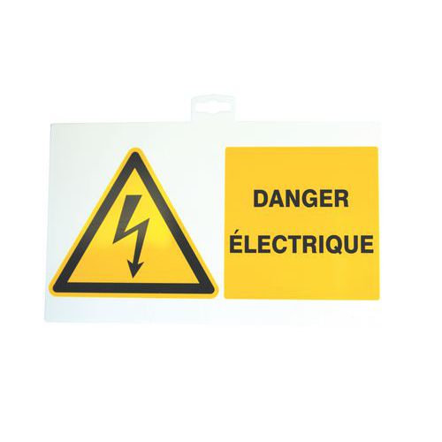 Waarschuwingsbord tegen electrisch gevaar - SAM Outillage